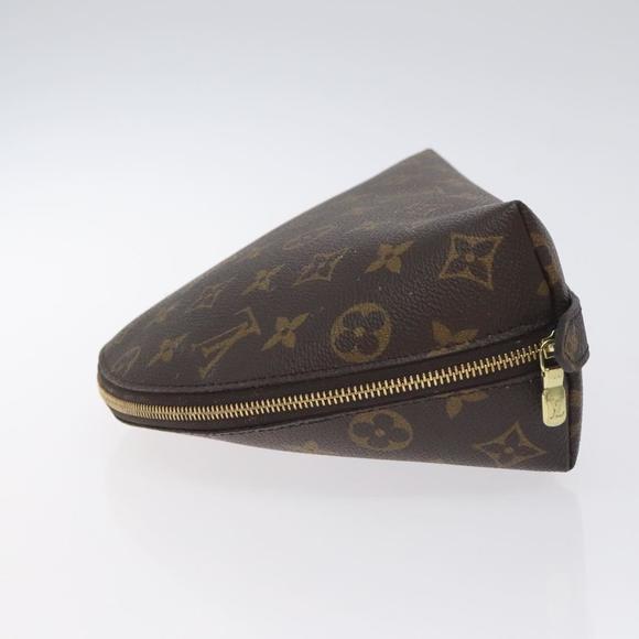 LOUIS VUITTON Monogram Trousse Demi Ronde Cosmetic Pouch M47520 LV Auth 131304 - Picture 4 of 16